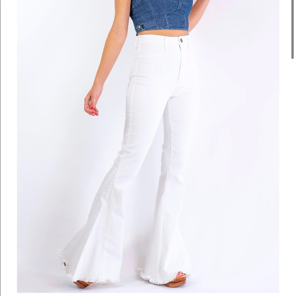 White Bell Bottoms - Show Me Your MuMu